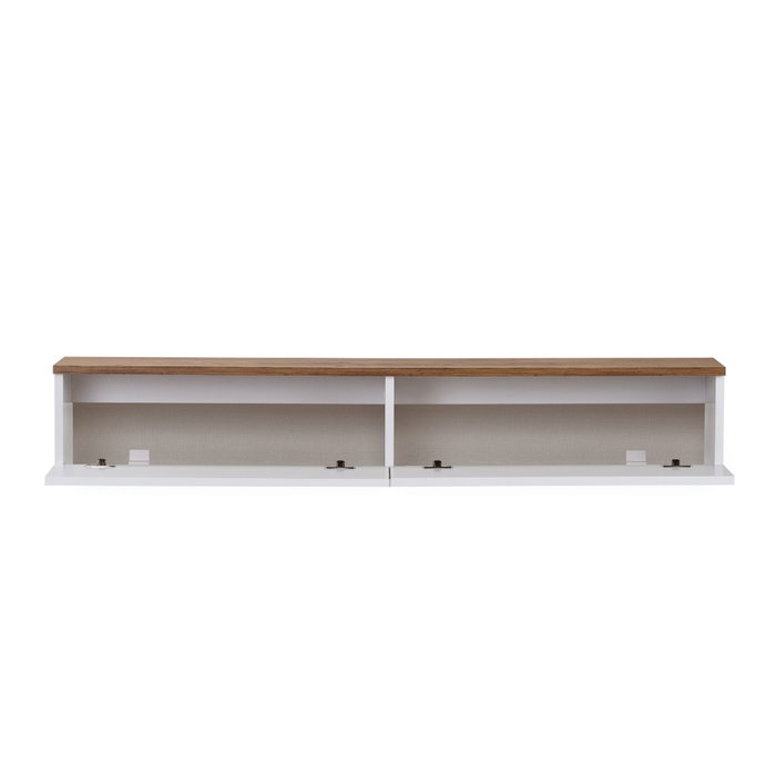 Nordure Ligne 160 Soporte para TV Pino Atlántico y Blanco